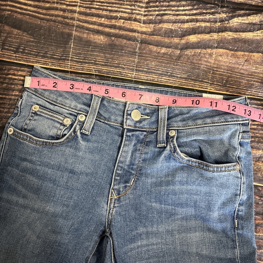 Lovers & Friends Denim Ricky Mid Rise Skinny Jeans In Rivaldi Size 23 - Picture 5 of 10